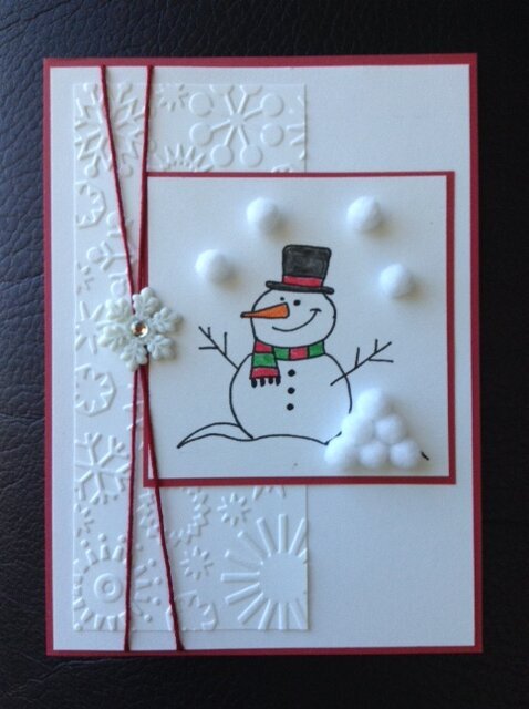 Juggling Snowman Card