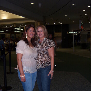 My oldest daughter Lorna and I at Tampa Airport, FL.