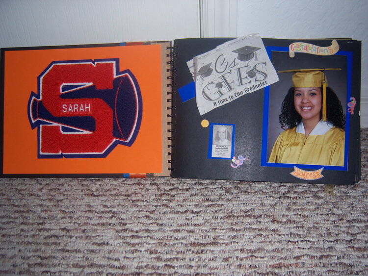 Sarah&#039;s graduation scrapbook