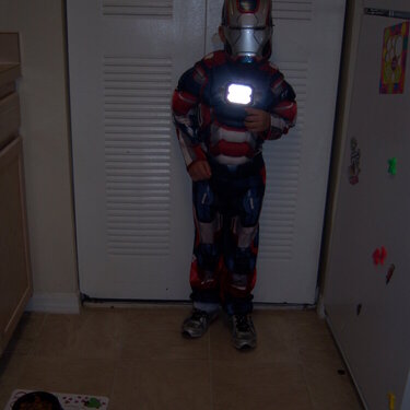 My oldest grandson as Iron Man