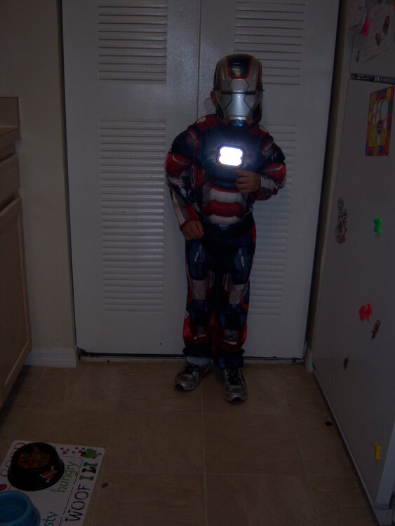 My oldest grandson as Iron Man