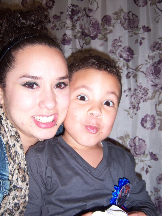 B-day boy and Mommy!