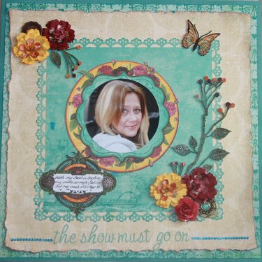 The Show Must Go On-Bo Bunny January Challenge/ScrapThat Challenge