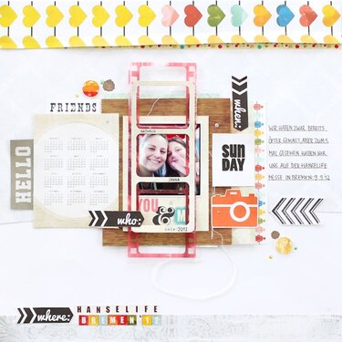 Hello by Janna Werner featuring Color Me Happy by Glitz Design