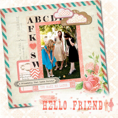 ABC featuring Hello Friend from Glitz Design