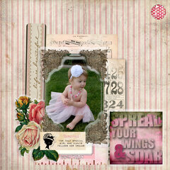 Spread your wings & Soar by Erin DeSpain featuring Pretty in Pink from Glitz Design