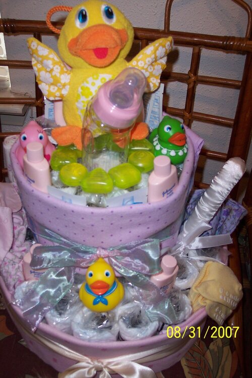 Diaper Cake - My first one!