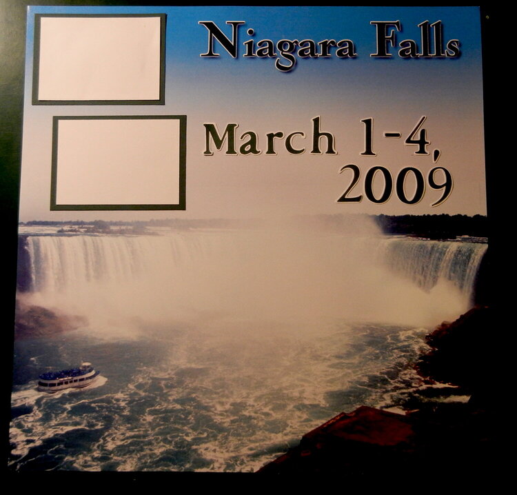Niagara Falls Title Page