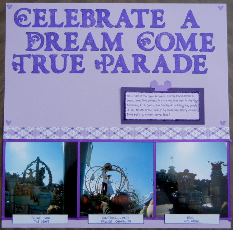 Celebrate A Dream Come True Parade - Left Side