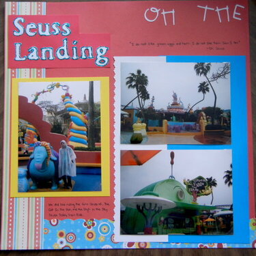 Seuss Landing &quot;Oh The Places We&#039;ll Go&quot; - Left Side