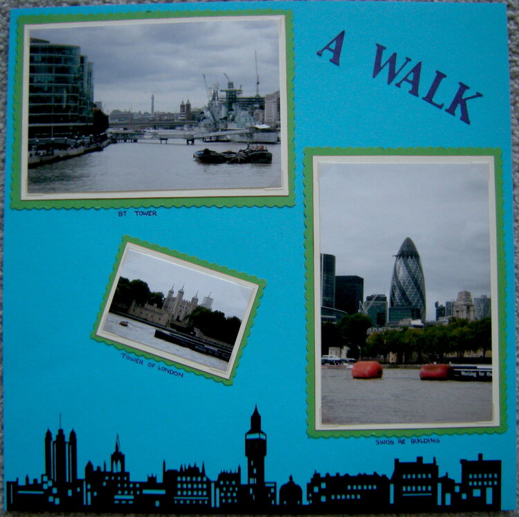 A Walk Along The Thames - Left Side