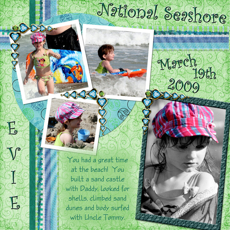 Evie at the Beach March 2009