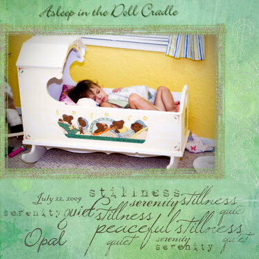 Opal in the Doll Cradle