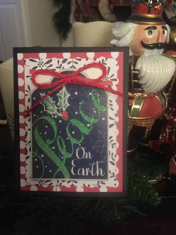 Christmas chalkboard card