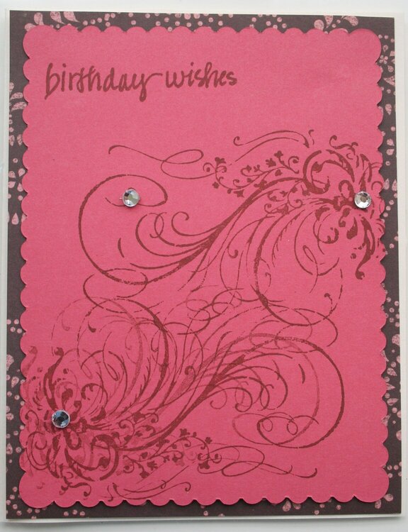 Swirl Birthday card