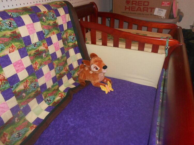 Inside crib right side