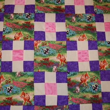 Bambi Quilt Close up