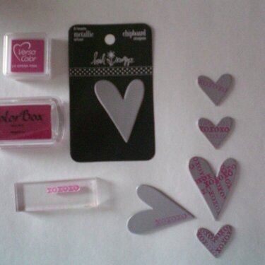 stamped hearts #4