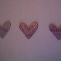 stamped hearts