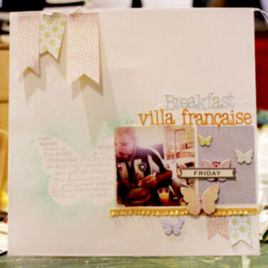 Breakfast  la Villa Franaise {Studio Calico October kit}