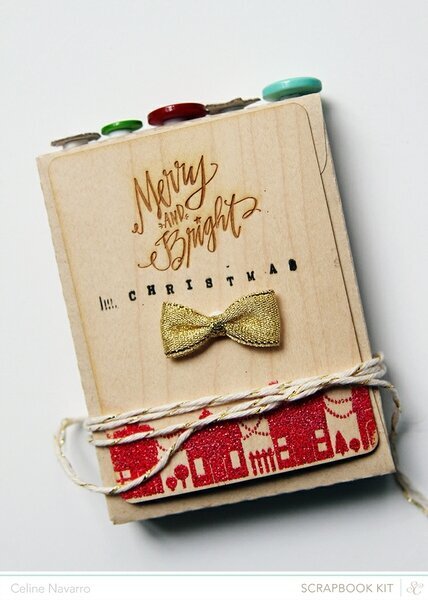 MERRY &amp; BRIGHT CHRISTMAS BOX/BOOK *Studio Calico*