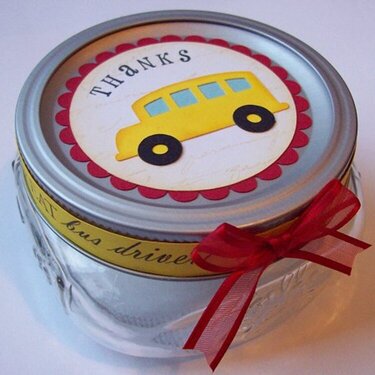 Bus Driver gift jar