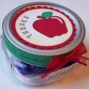 Teacher gift jar