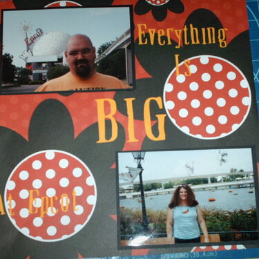 Everything is BIG at Epcot