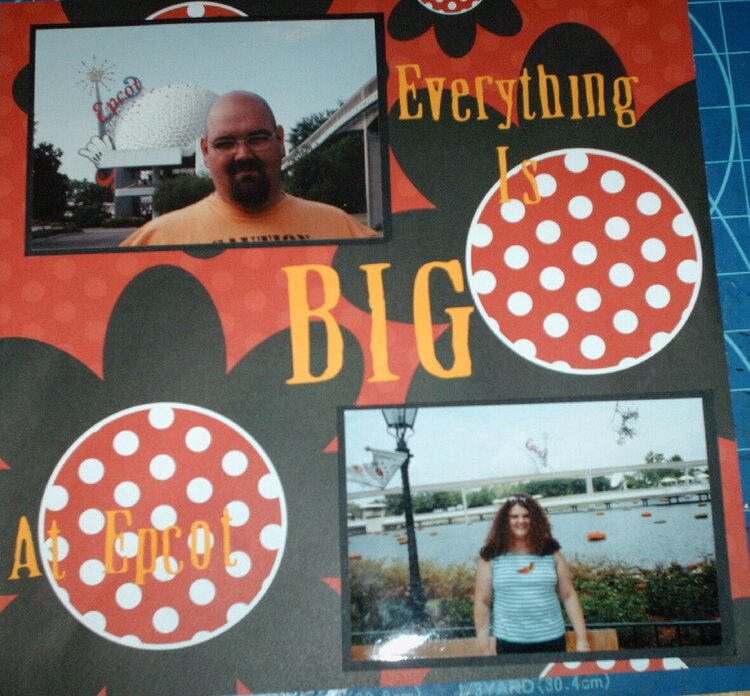 Everything is BIG at Epcot