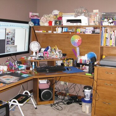 My Scrap Desk/Monitor/Scanners/Printer