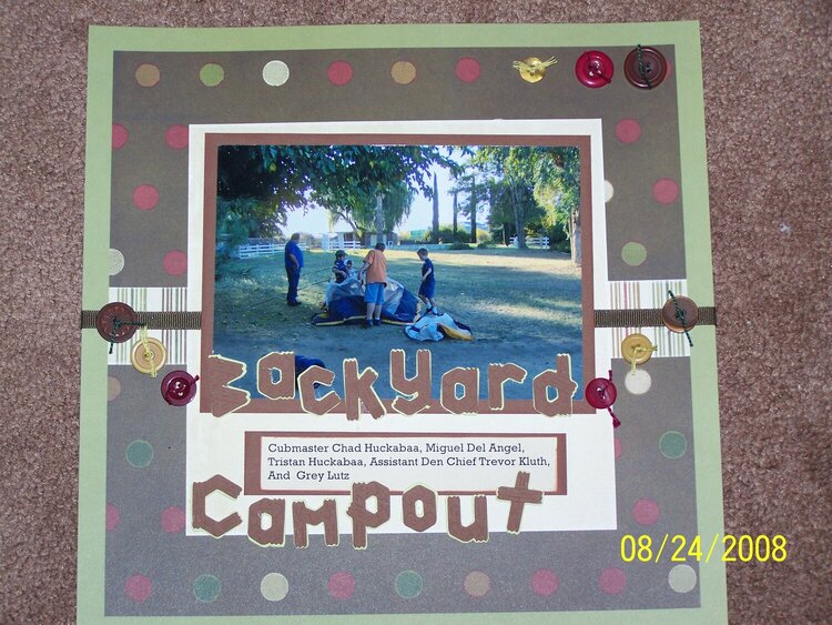 Backyard Campout