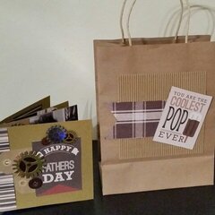 Happy Father's Day mini book and bag