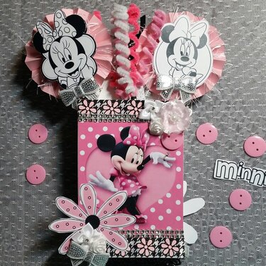 Minnie Mouse loaded envelope by Monique Fox