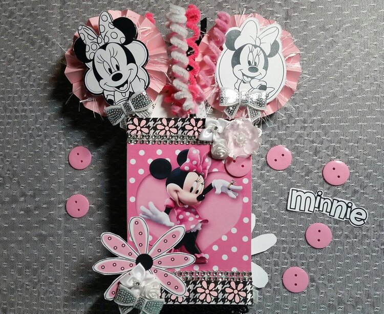 Minnie Mouse loaded envelope by Monique Fox