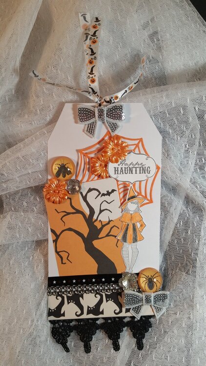 Happy Haunting tag by Monique Fox