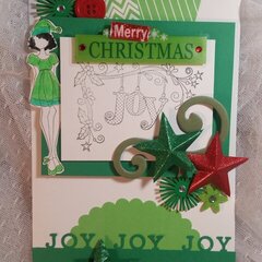 Merry Christmas card by Monique Fox