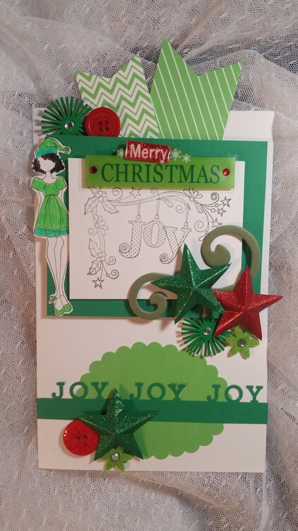 Merry Christmas card by Monique Fox