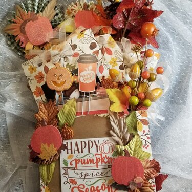 Pumpkin Spice Loaded Envelope (back) by Monique Fox
