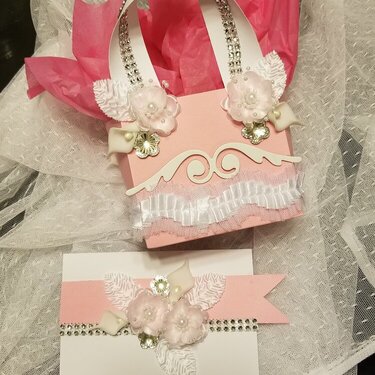 Paper purse and card for Tracie Mitchell