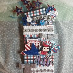 Patriotic loaded bag by Monique Nicole Fox