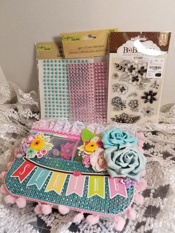 Spring embellishment box by Monique Nicole Fox