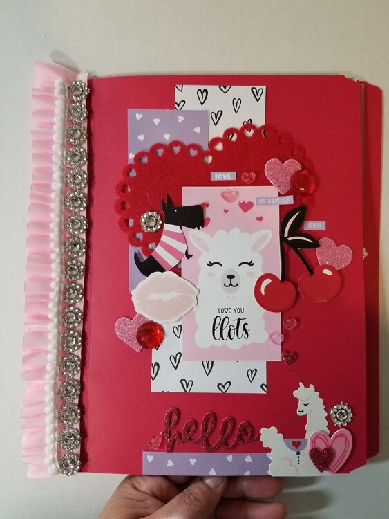 Love you llots file folder pocket letter by Monique Nicole Fox