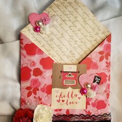 Hello Love loaded envelope by Monique Nicole and