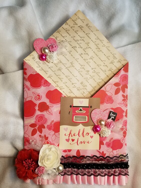 Hello Love loaded envelope by Monique Nicole and