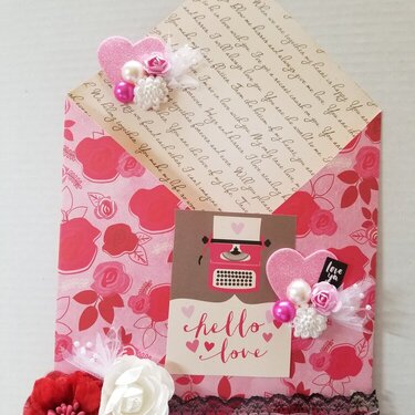 Hello Love loaded envelope by Monique Nicole and