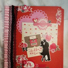 Blowing Kisses file folder pocket letter by Monique Nicole Fox