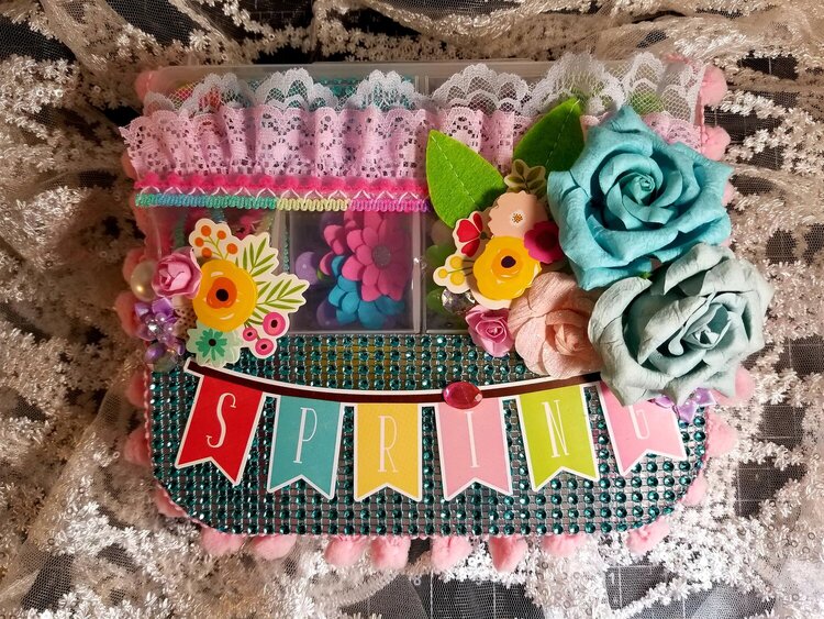 Spring embellishment box by Monique Nicole Fox