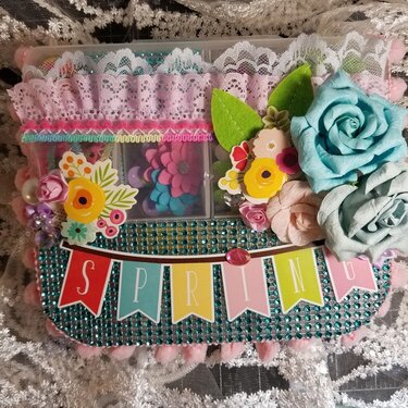 Spring embellishment box by Monique Nicole Fox