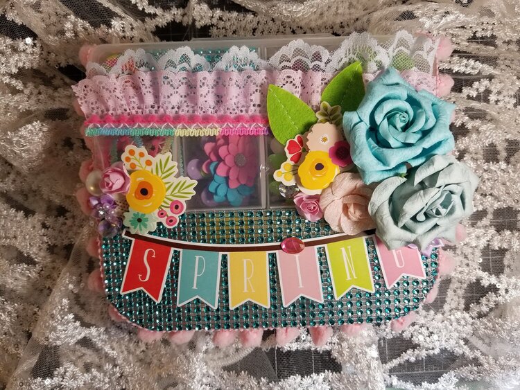 Spring Embellishment Box by Monique Nicole Fox