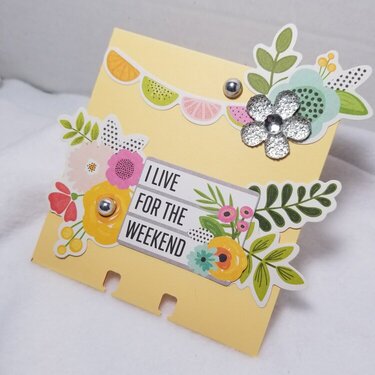 I live for the weekends memorydex card by Monique Nicole Fox